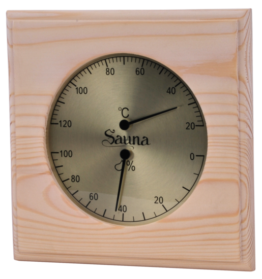 Basic sauna thermo-hygrometer - Pine