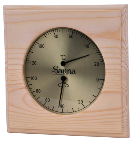 Basic sauna thermo-hygrometer - Pine