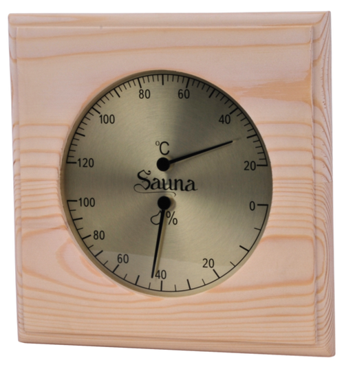 Basic sauna thermo-hygrometer - Pine