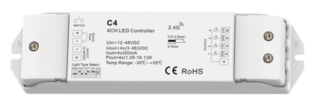 Sentiotec LED-controller CC 24V/33,6 Watt voor RBGW spots