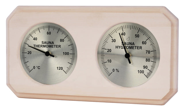 Sauna thermo-hygrometer rechthoekig - Espen