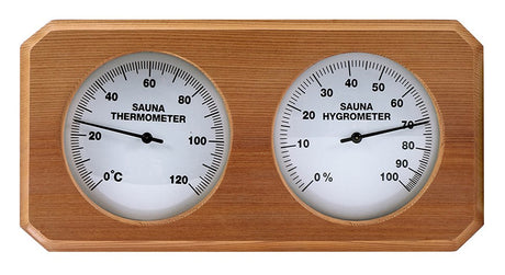 Sauna thermo-hygrometer rechthoekig - Red Cedar