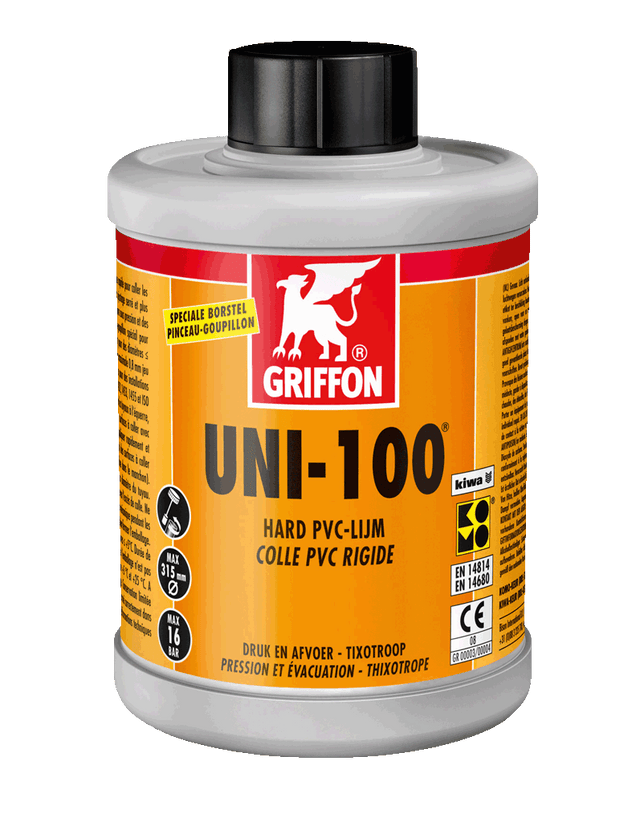 Griffon UNI-100 hard PVC-lijm 1 liter