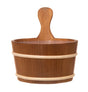 4Living houten sauna emmer (4 liter) met greep - Alder hout