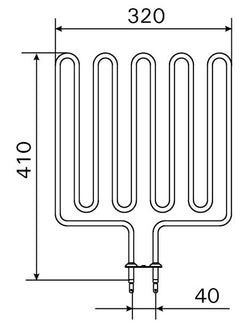 Harvia ZSK-720 verwarmingselement 3000W