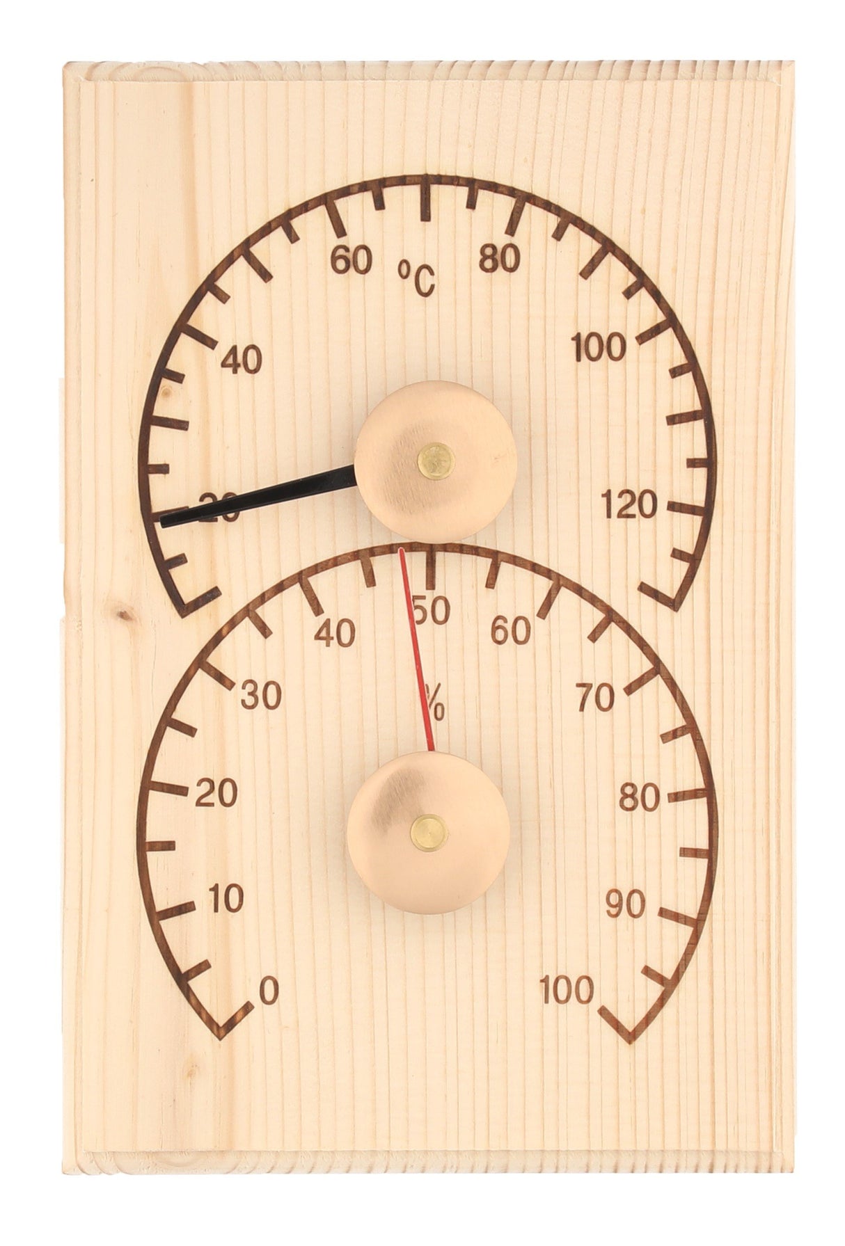 4Living sauna thermo-hygrometer - pine