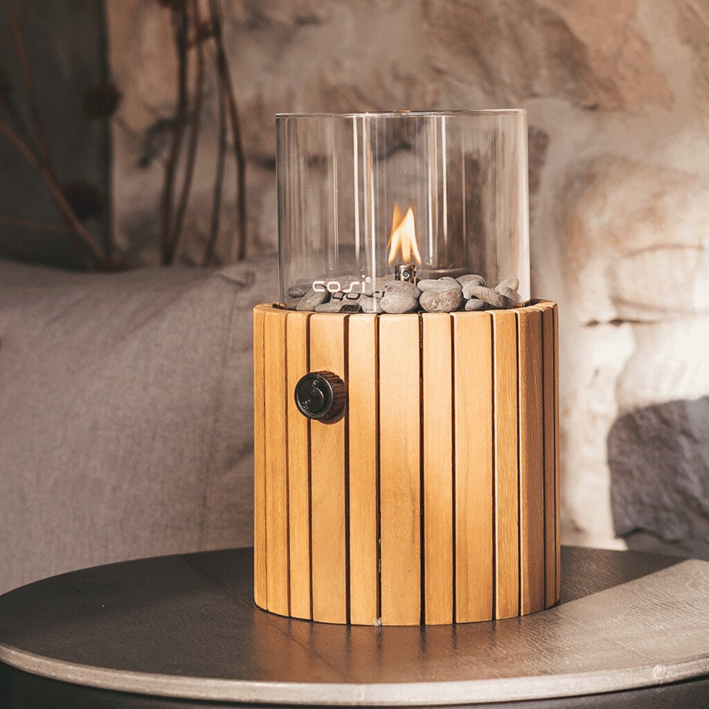 Cosi Cosiscoop Timber round gaslantaarn - teak