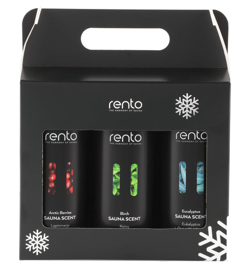 Rento saunageuren cadeauset 3 x 400 ml 