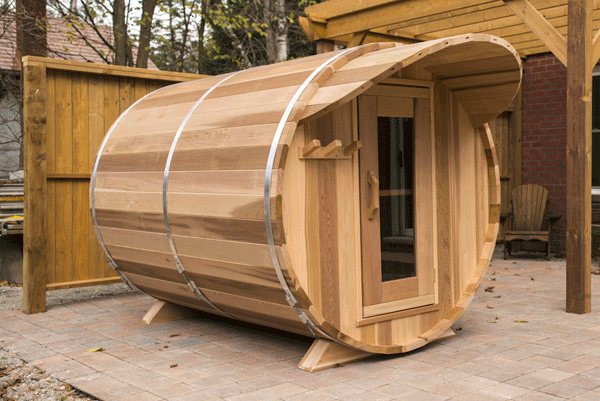 Dundalk Barrel Sauna BS214 - ø214 Clear Red Cedar (PD)  