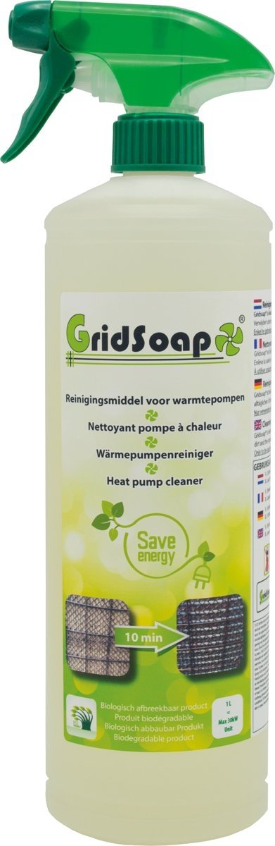 Gridsoap grielzeep warmtepomp reiniger 1 liter