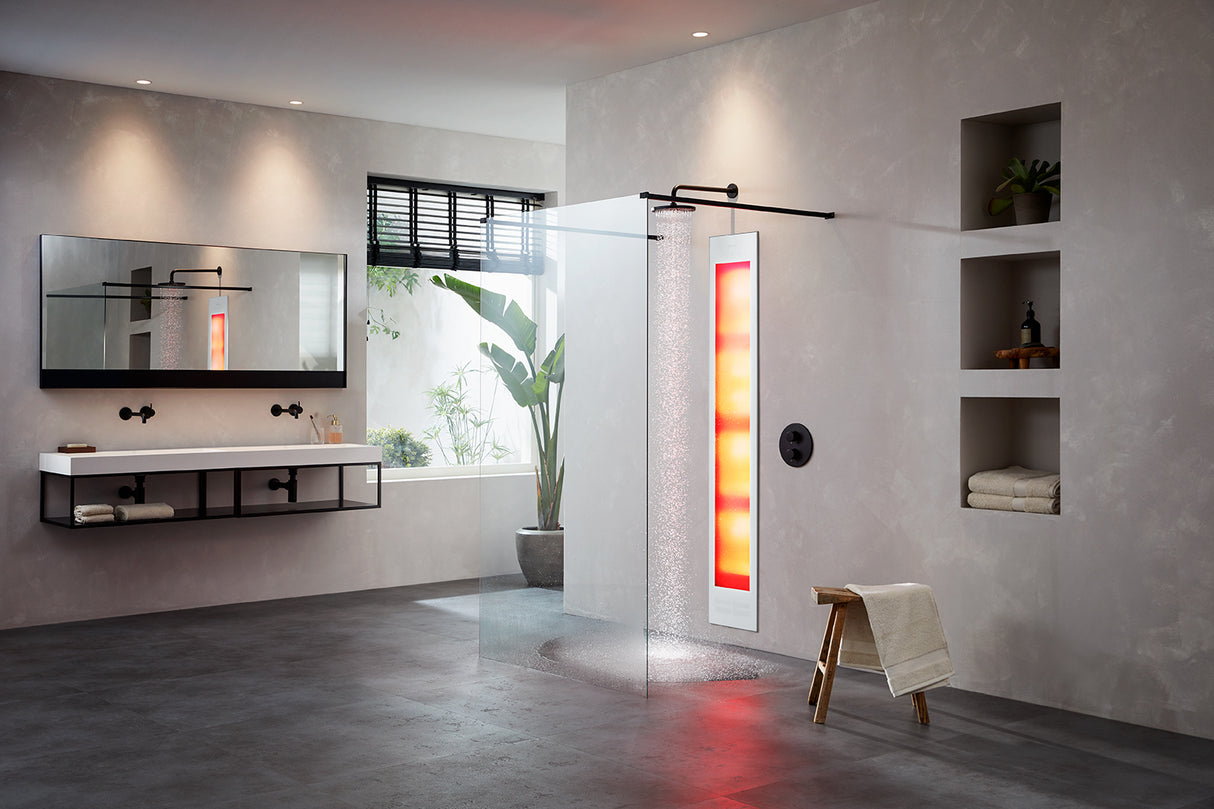 Sunshower Deluxe White inbouw (infrarood/UV-licht)