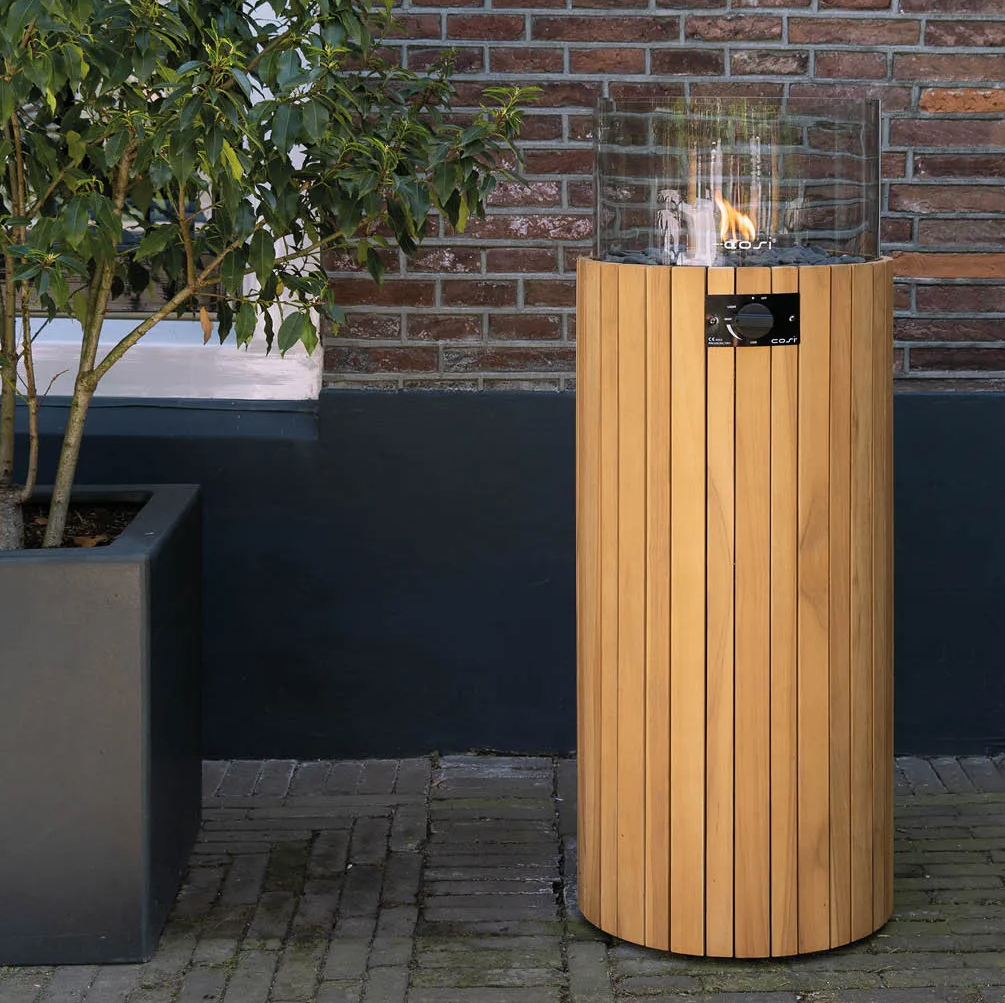 Cosi Cosiscoop Pillar L vuurzuil - teak