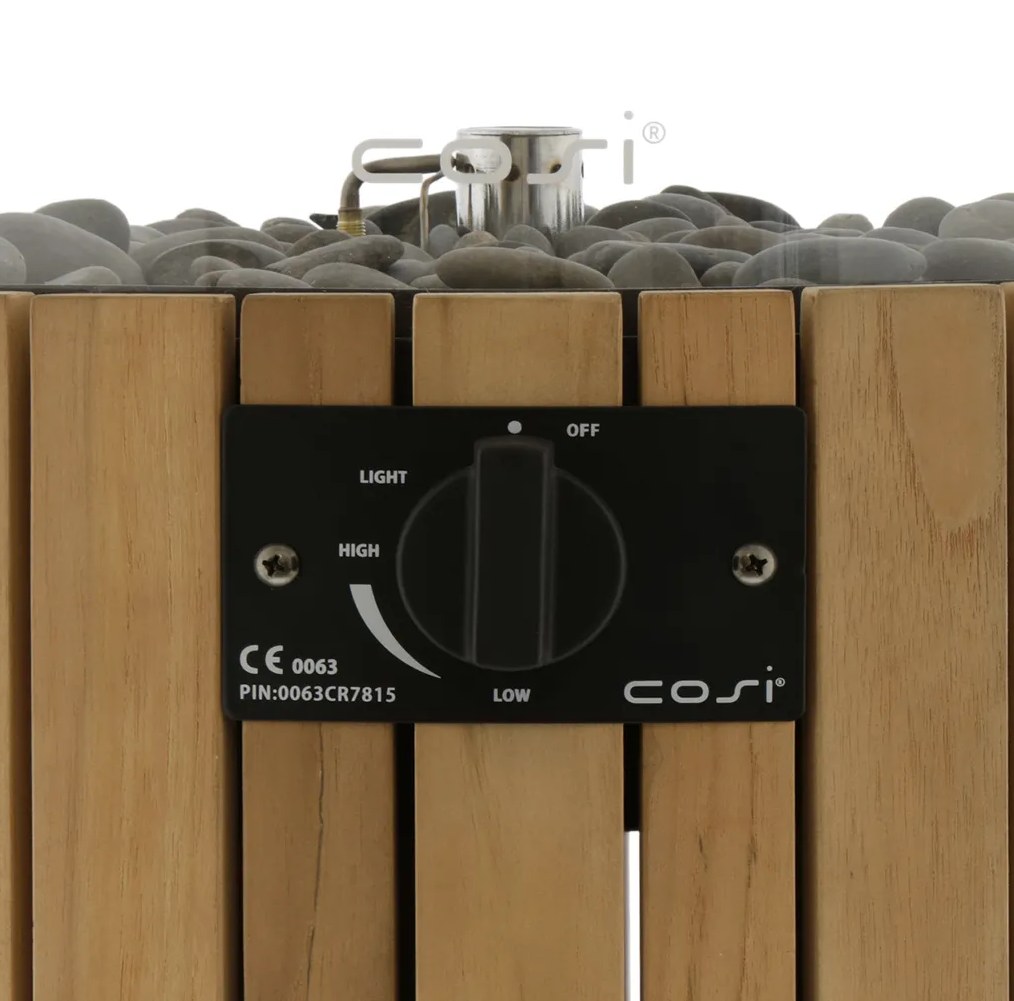 Cosi Cosiscoop Pillar L vuurzuil - teak