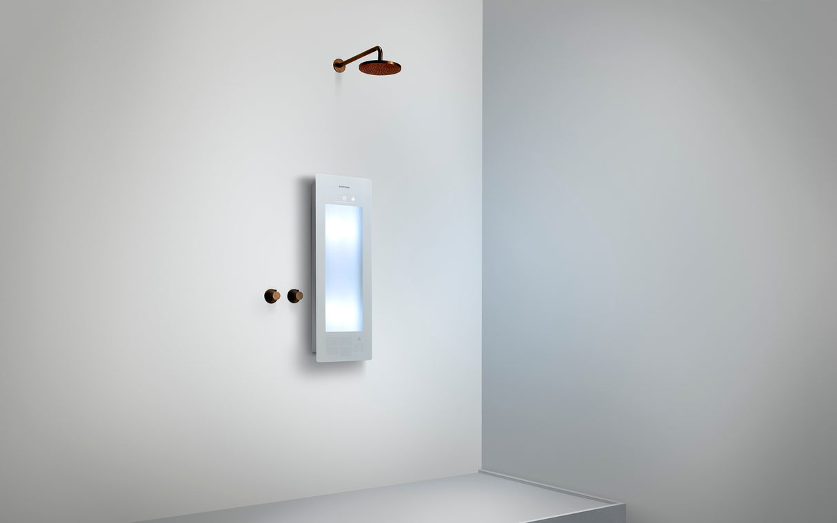 Sunshower Plus S White inbouw/opbouw (infrarood/UV-licht)