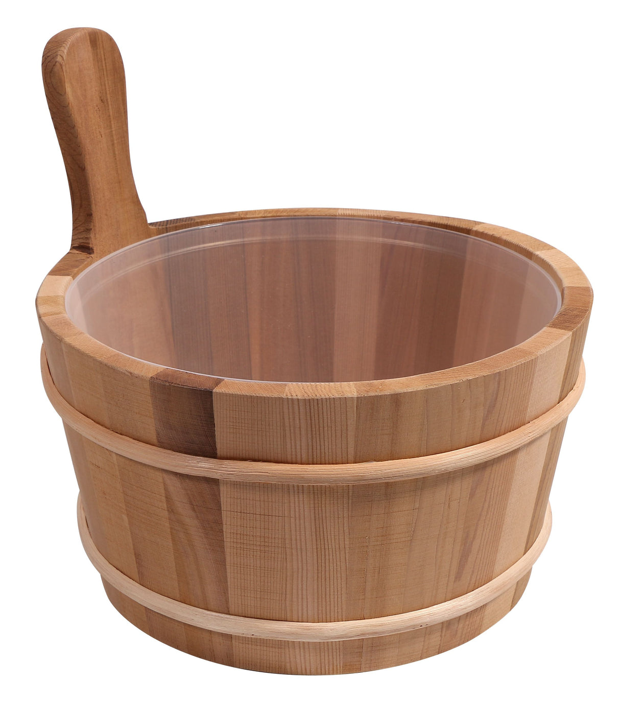 Houten sauna emmer (4 liter) met kunststof binnenemmer - Red Cedar