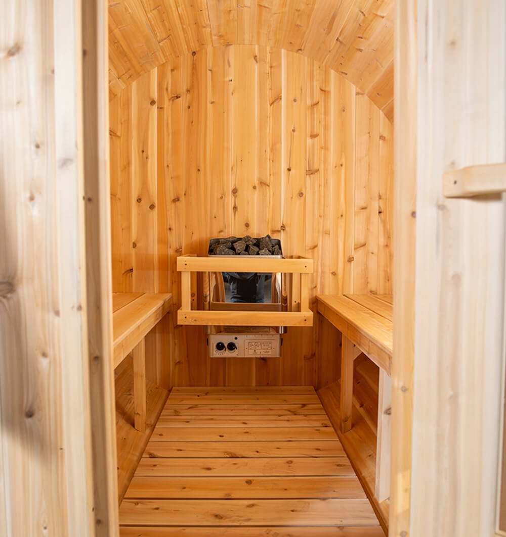 Dundalk White Cedar barrel sauna Ø200 x 200 cm