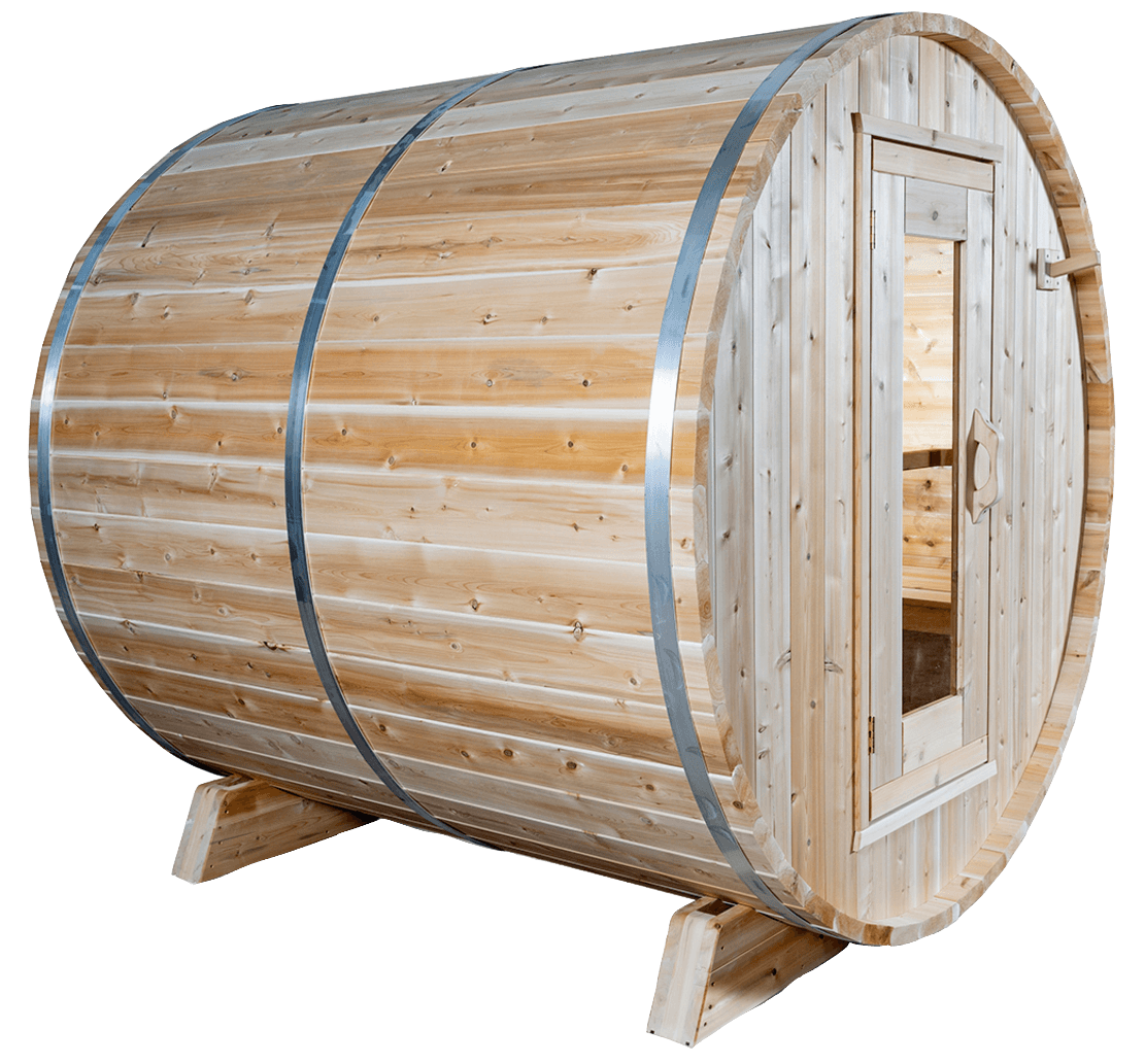 Dundalk White Cedar barrel sauna Ø200 x 200 cm