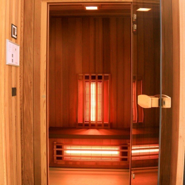 BH103 infrarood sauna 103 x 103 x 212 cm - Hemlock