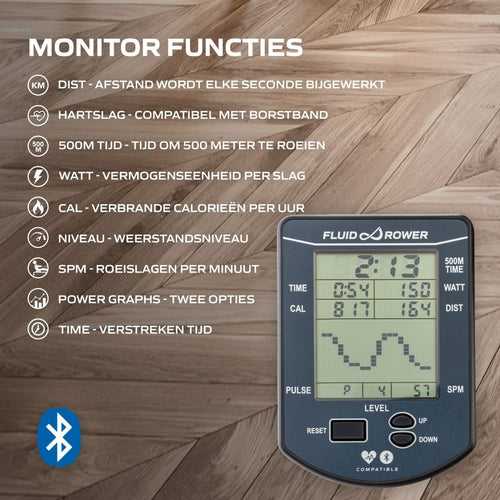 Fluid Rower Viking 3 V roeitrainer