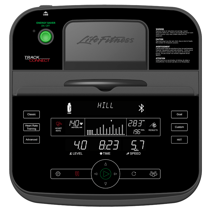 Life Fitness E1 Crosstrainer Track Connect Console