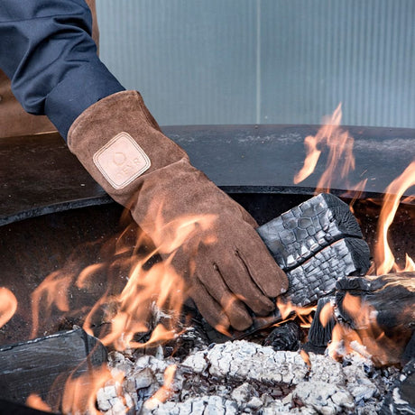 OFYR hittebestendige handschoenen - bruin