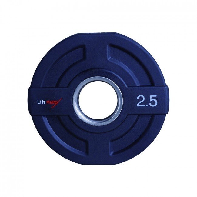 Lifemaxx LMX73 50 mm olympische halterschijf PU - 2,5 kg