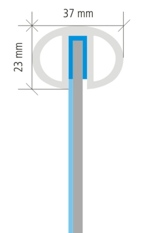 Stalen zwembad Basic liner profiel (rond) Ø300-320 cm