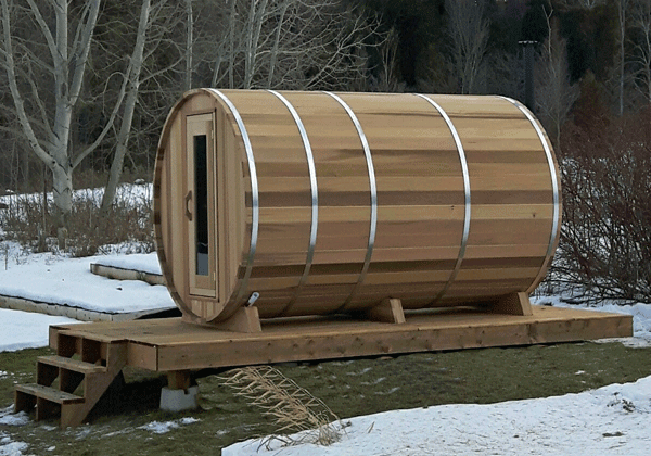 Dundalk Barrel Sauna BS182 - ø182 Clear Red Cedar 