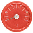 Rento aluminium sauna thermometer rond – Fiery Red