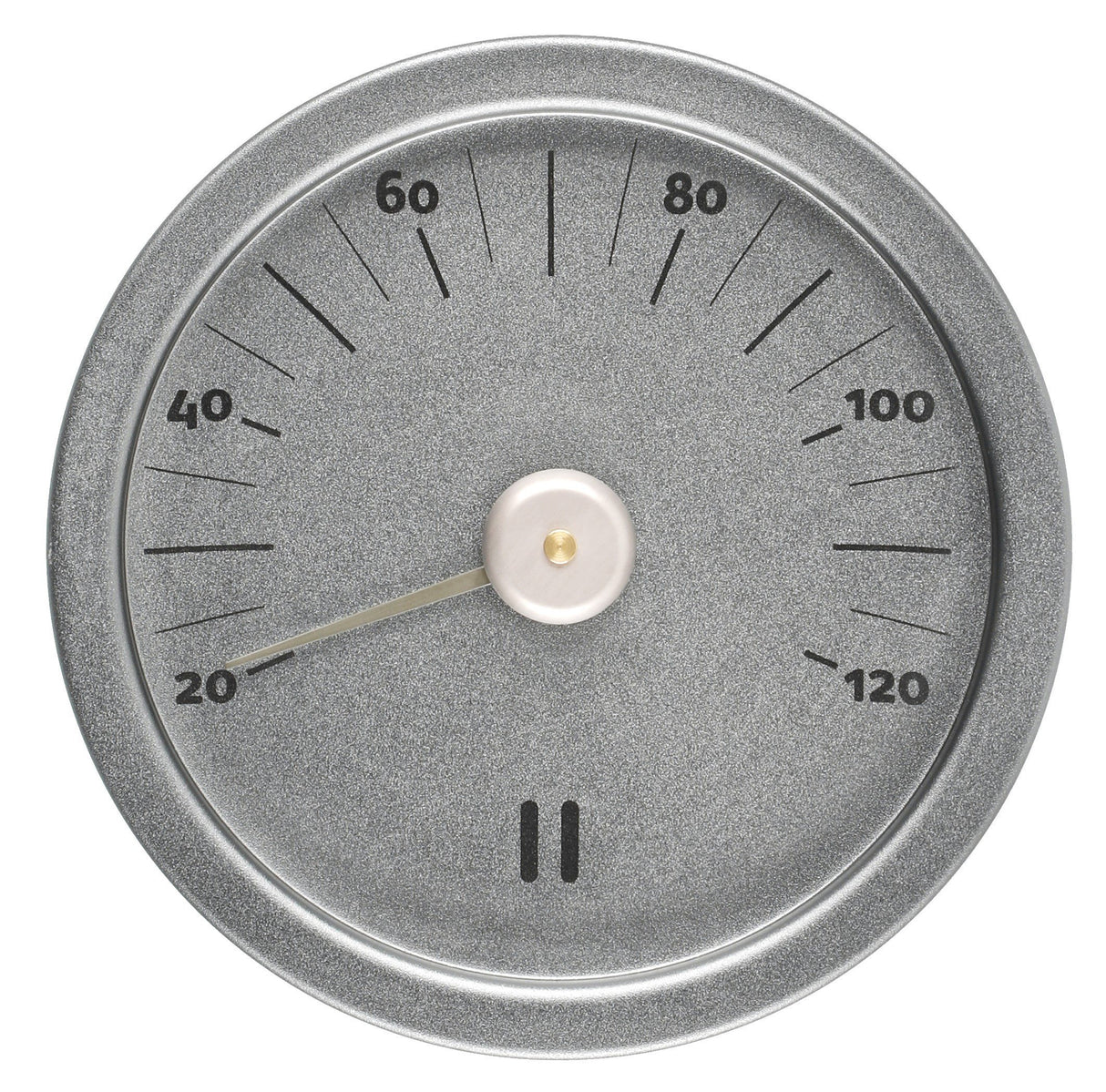 Rento aluminium sauna thermometer rond – Thunder Blue