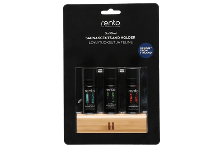 Rento saunageuren cadeauset met houder 3 x 10 ml