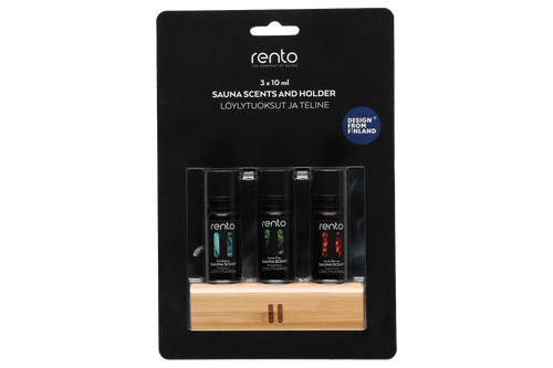 Rento saunageuren cadeauset met houder 3 x 10 ml