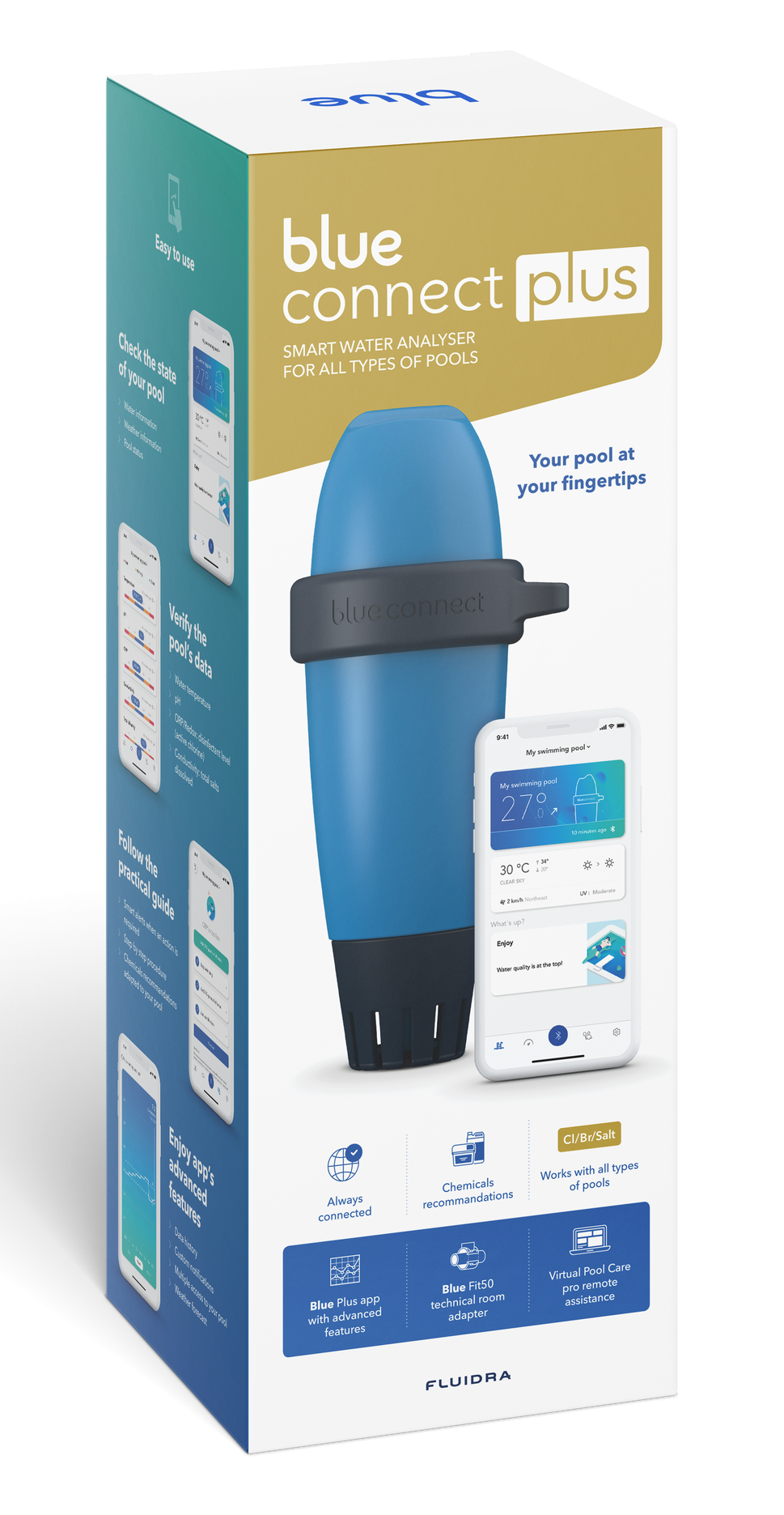 Astral Blue Connect PLUS zout watertester met app