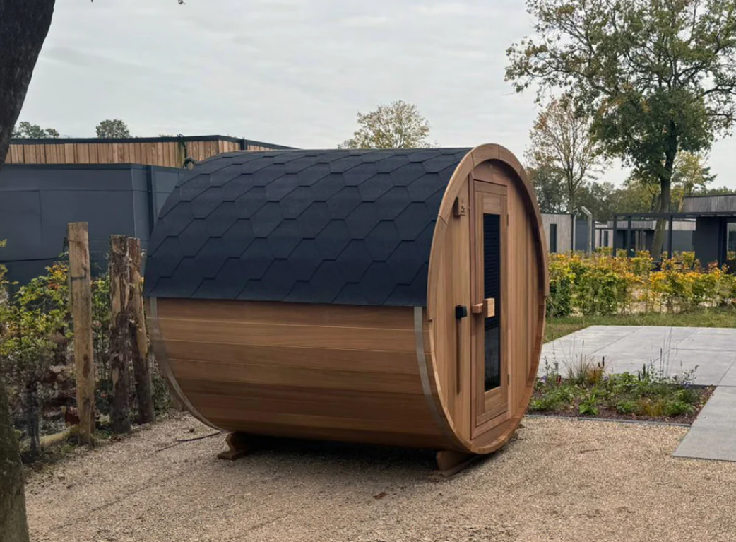 Gemodificeerd Ayous barrel sauna 160 cm