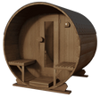 Gemodificeerd Ayous barrel sauna met voorportaal 180 cm