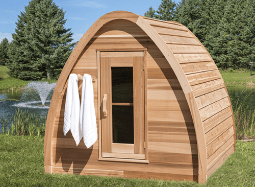 Dundalk Sauna Pod Knotty Red Cedar 214 x 214 cm