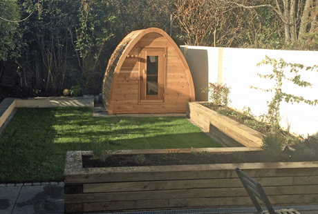 Dundalk Sauna Pod Knotty Red Cedar 214 x 214 cm