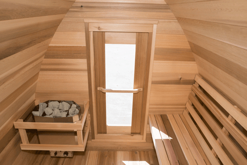 Dundalk Sauna Pod Knotty Red Cedar 214 x 214 cm