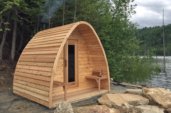 Dundalk Sauna Pod Knotty Red Cedar PS244 (PD)