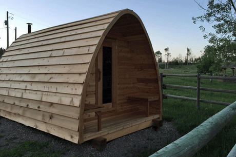 Dundalk Sauna Pod Clear Red Cedar PS214 (PD)