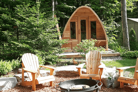 Dundalk Sauna Pod Clear Red Cedar PS244 - 244 x 310 (PD)