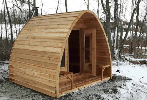 Dundalk Sauna Pod Clear Red Cedar PS244 - 244 x 310 (PD)