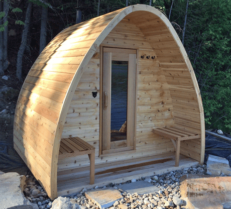 Dundalk Sauna Pod Clear Red Cedar PS214 (PD)