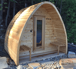 Dundalk Sauna Pod Clear Red Cedar PS244 - 244 x 310 (PD)