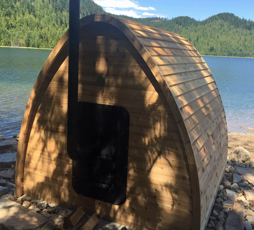 Dundalk Sauna Pod Clear Red Cedar PS214 (PD)