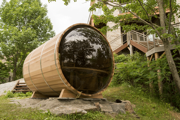 Dundalk Barrel Sauna 214 x 244 Clear Red Cedar