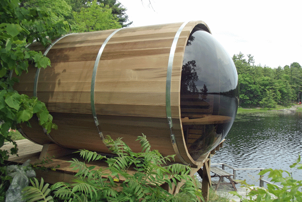 Dundalk Barrel Sauna 214 x 244 Clear Red Cedar