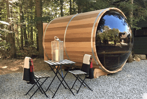 Dundalk Barrel Sauna 214 x 244 Clear Red Cedar