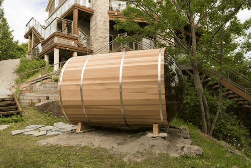 Dundalk Barrel Sauna 214 x 244 Clear Red Cedar