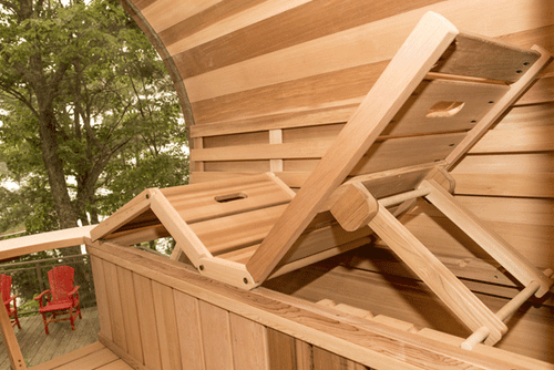 Dundalk Barrel Sauna 214 x 244 Clear Red Cedar